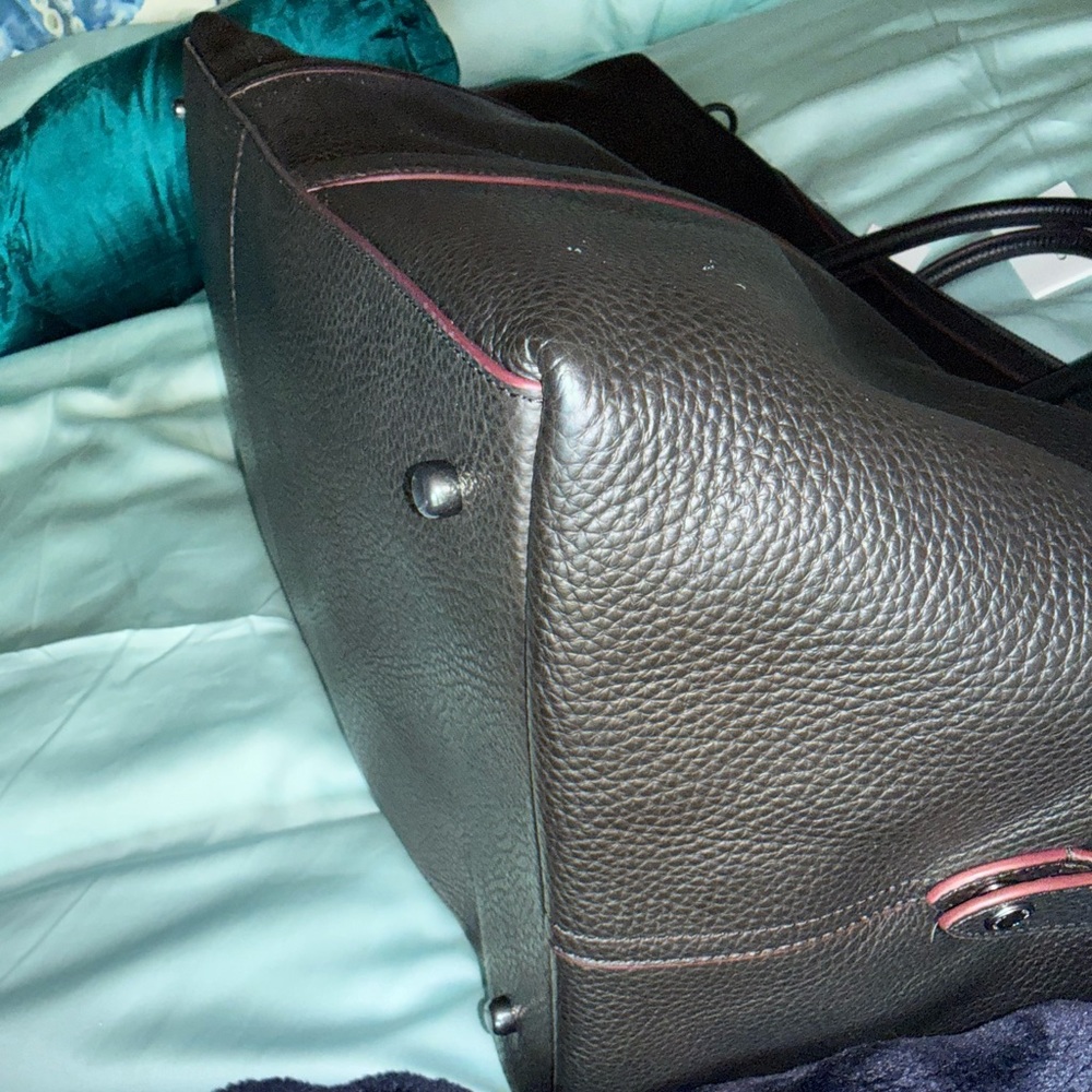 Coach trekker Pebbled Black Leather Satchel - Picture 7 of 16